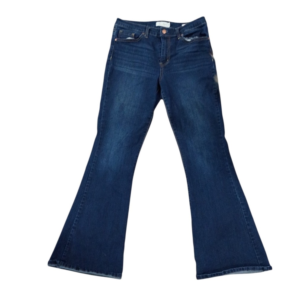 Jessica Simpson High Rise Flare Jeans Women's 8/29 Blue Stretch Denim - Picture 3 of 8